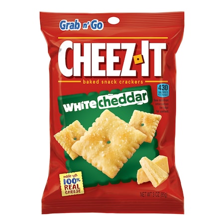 Cheez-It Cheez-It White Cheddar Crackers 3 oz Pegged 2410031532